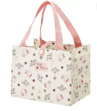 Load image into Gallery viewer, JAPAN SANRIO Hello Kitty Cat Flower Pink/Beige Tote Bag
