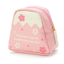 Load image into Gallery viewer, Kuromi Hello Kitty Pompompurin Pouch in Sakura Fuji Mountain Style
