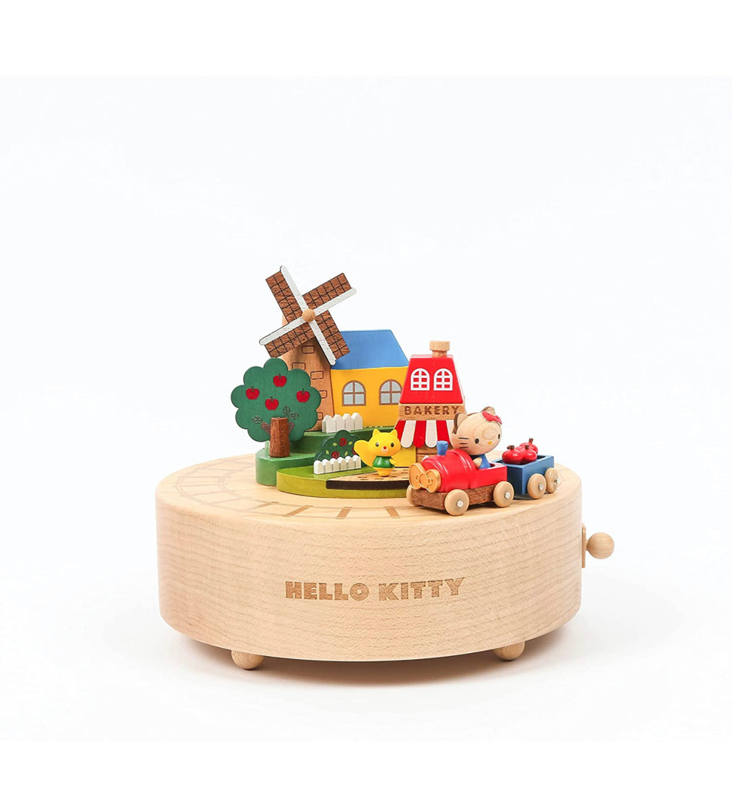 Hello Kitty Wooden Train Station  Music Decor