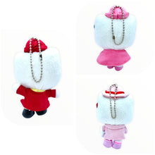 Load image into Gallery viewer, Hello Kitty Mascot Keychain (Hat collection)
