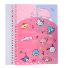 Load image into Gallery viewer, Sanrio Characters Wired A5 Notebook with Plastic Cover

