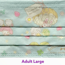 Load image into Gallery viewer, Sanrio Characters Disposable Masks (20-pack) Large/Small
