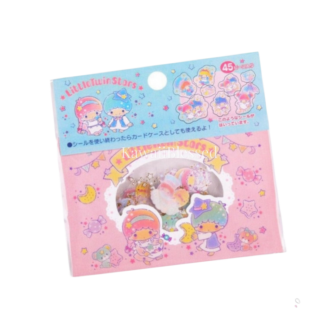 Sanrio Flakes Sticker (Little Twin Stars, Hello Kitty)