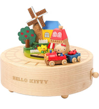 Load image into Gallery viewer, Hello Kitty Wooden Train Station  Music Decor
