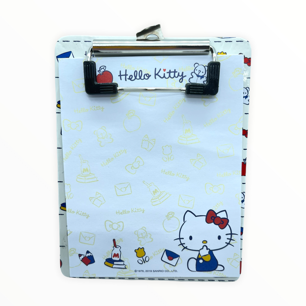 Hello Kitty Clip Board with Memo Pad