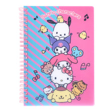 Load image into Gallery viewer, Sanrio Characters Wired A5 Notebook with Plastic Cover
