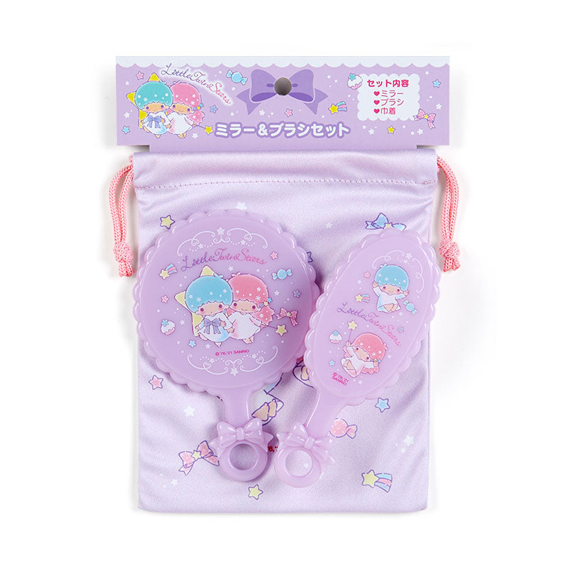 Sanrio Character Brush and Mirror Set