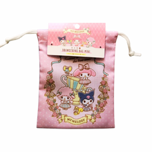 Load image into Gallery viewer, My Melody and Kuromi Mini Drawstring Bag
