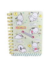 Load image into Gallery viewer, Sanrio Character B7 Spiral Notebook with Pen Holder (Passport size)
