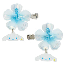 Load image into Gallery viewer, Sanrio Hair Clips Set (Flower Series - Kuromi, My Melody, Cinnamoroll)
