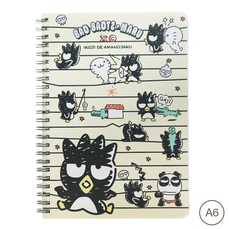 Sanrio Characters A6 Spiral Notebook (2022, 2021)