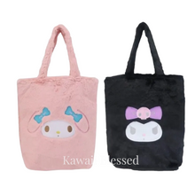 Load image into Gallery viewer, Kuromi / My Melody Fur Tote Bag (2022 Yazuda)
