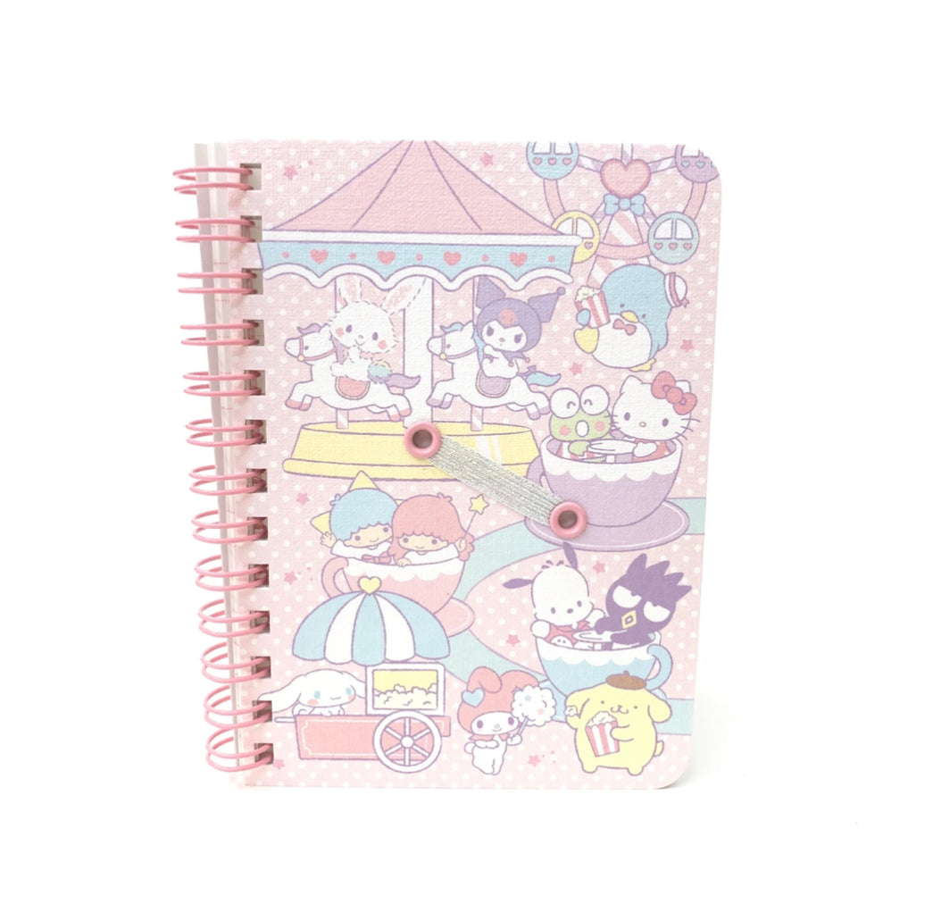 My Melody Sanrio B6 Spiral Notebook with Pen Holder Loop ship w/ tracking  no.