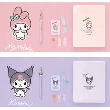 Load image into Gallery viewer, Sanrio Stationary Kit My Melody / Kuromi
