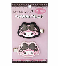 Load image into Gallery viewer, Kuromi / My Melody Clips / Headband (Midnight melochro)
