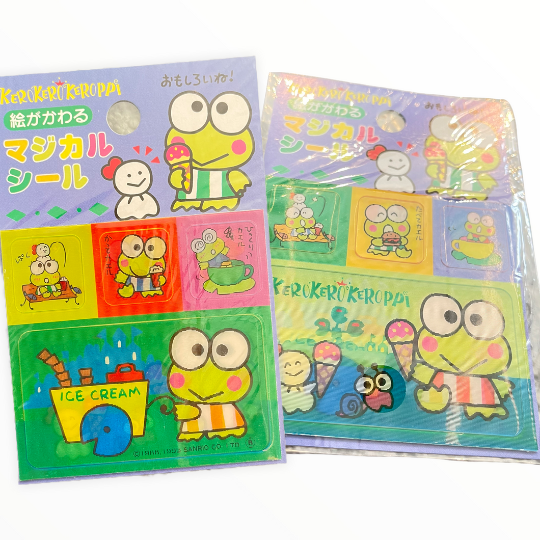 Vintage Double Image Keroppi Stickers