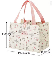 Load image into Gallery viewer, JAPAN SANRIO Hello Kitty Cat Flower Pink/Beige Tote Bag
