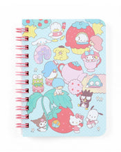 Load image into Gallery viewer, Sanrio Character B7 Spiral Notebook with Pen Holder (Passport size)
