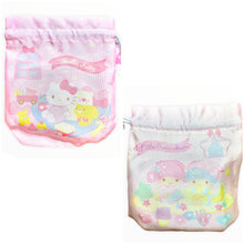 Load image into Gallery viewer, Sanrio Character Drawstring Pouch with Slippers
