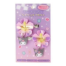 Load image into Gallery viewer, Sanrio Hair Clips Set (Flower Series - Kuromi, My Melody, Cinnamoroll)
