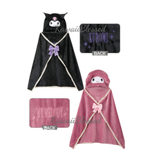 Load image into Gallery viewer, Kuromi / My Melody Blanket with Hoodie (New 2021 Aug)
