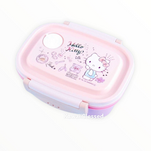 Load image into Gallery viewer, Sanrio Bento Box with Clips (Hello Kitty MyMelody Cinnamoroll Kuromi
