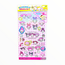 Load image into Gallery viewer, Sanrio Character Sparkly Sticker Sheet
