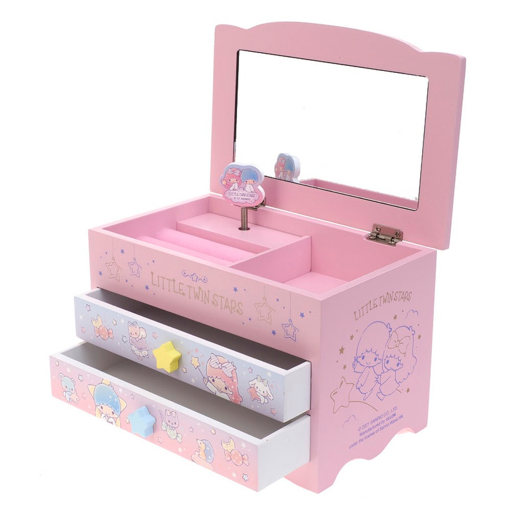 NEW Sanrio Little Twin Stars Wooden Jewelry Box HOLDFORSUSANCALDERA97 deals