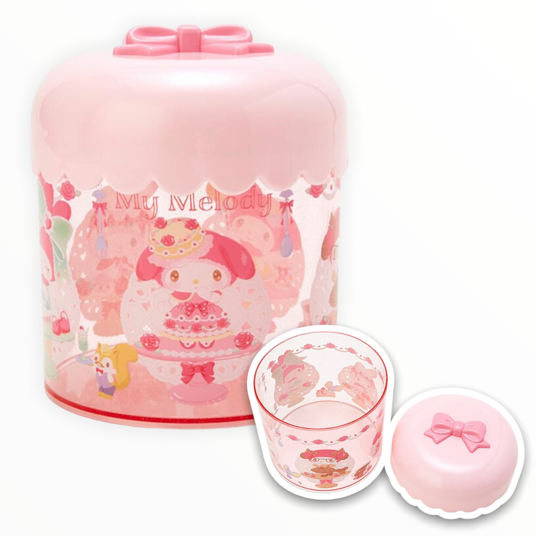 My Melody Rose Cream Cake Cotton Canister