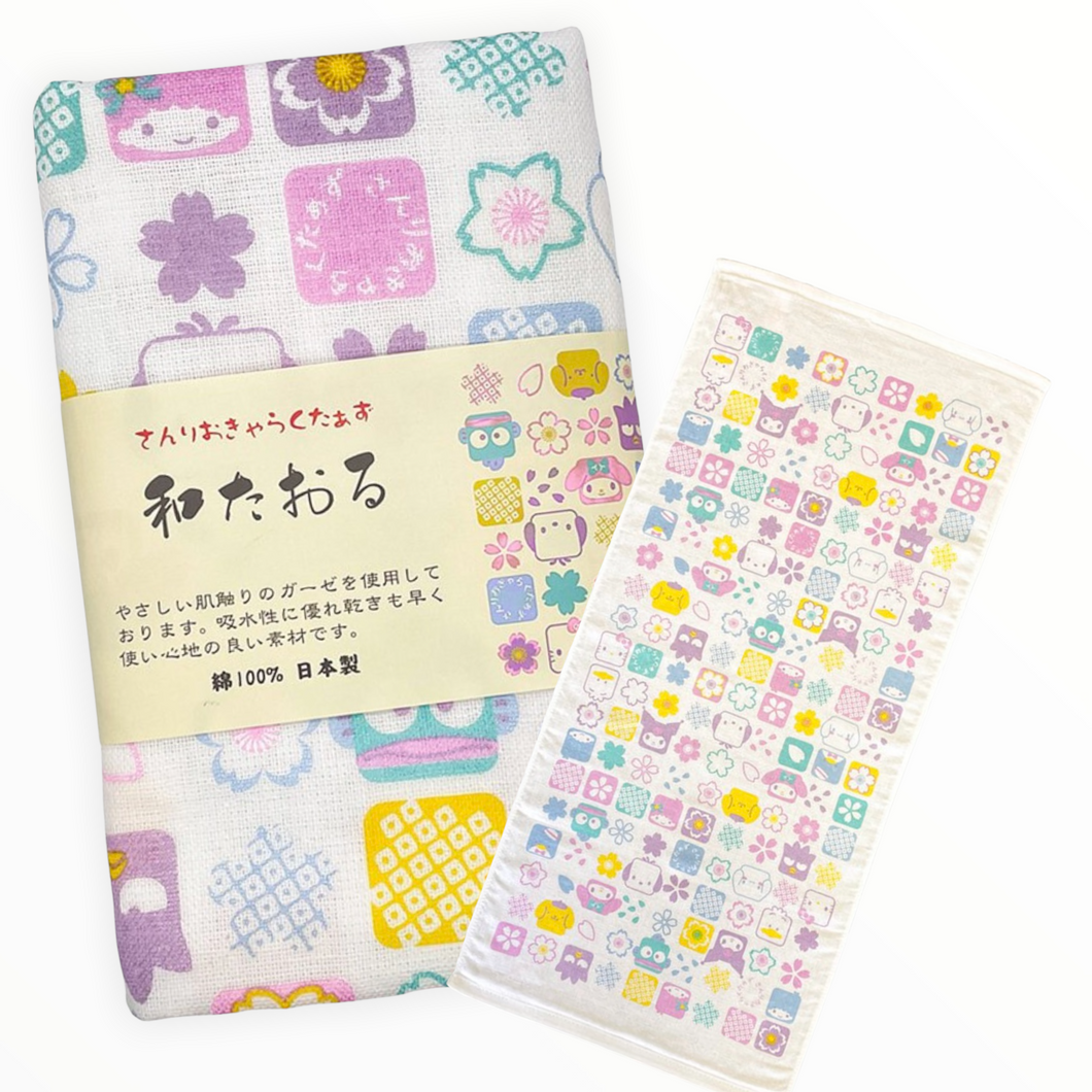 Sanrio Characters Japanesque Hand Towel