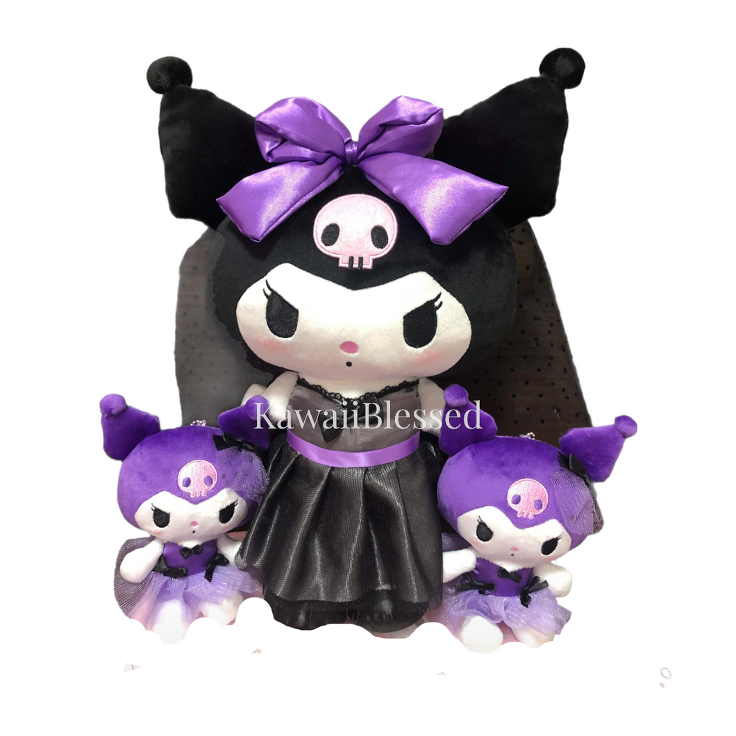 Kuromi Mascot Keychain / Plush Fairy Series