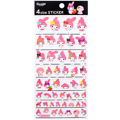 Sanrio 4 Size Sticker Kamio Japan 2013 (My Melody, Pompompurin)