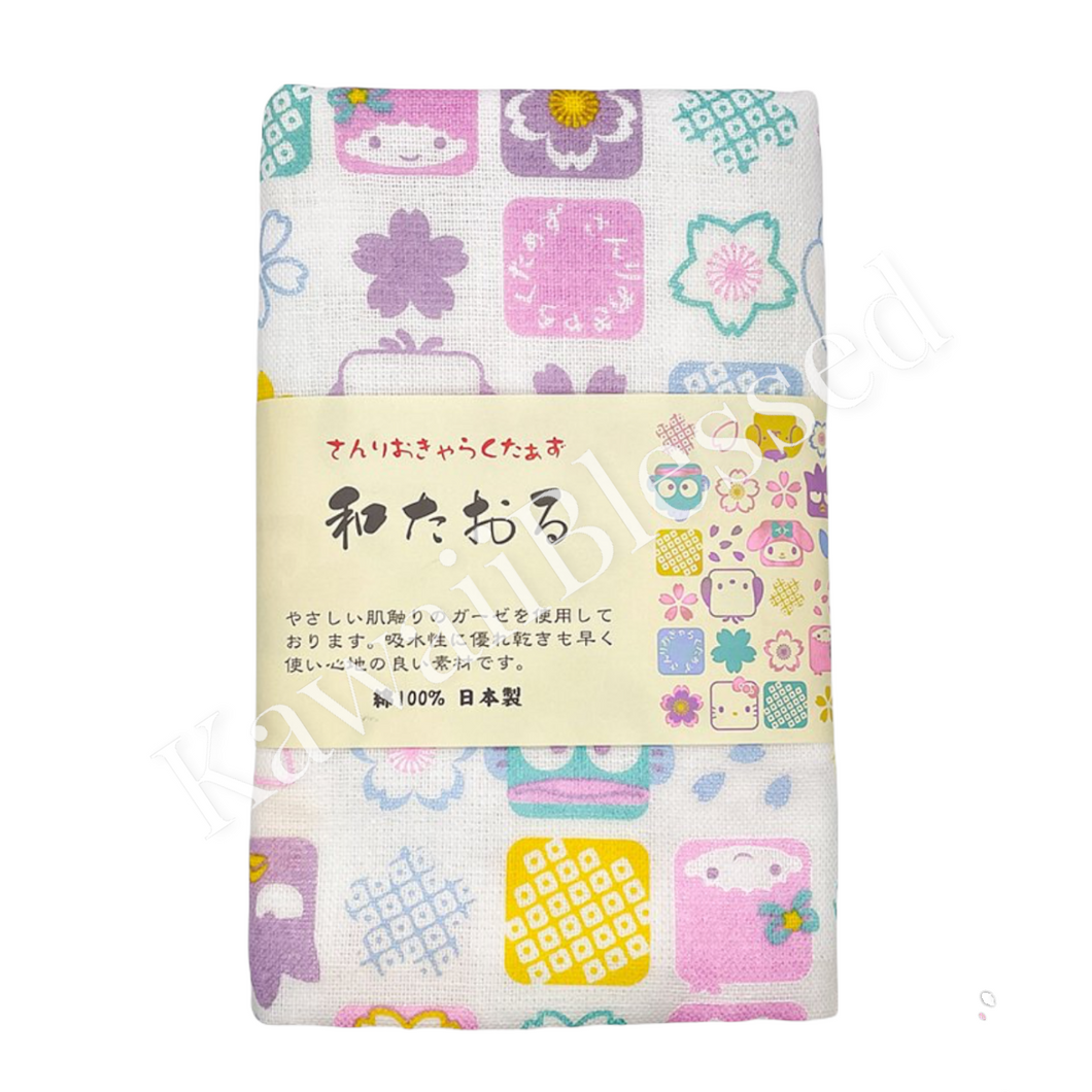 Sanrio Friends in Fuji Face Towel (2021 Japan Edition)